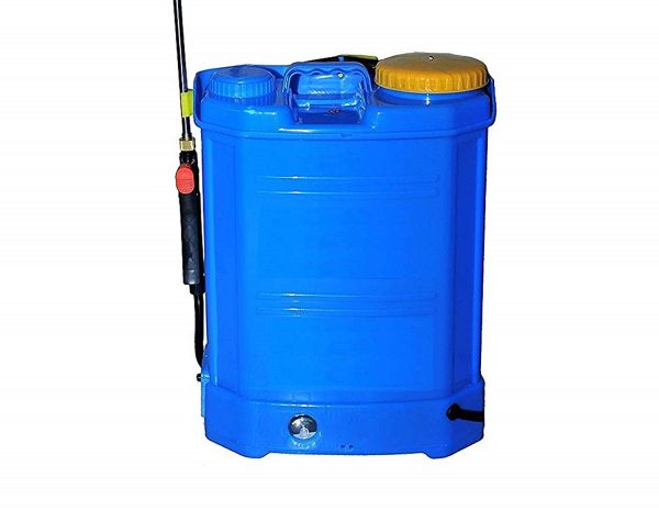 2 in1 Battery + Hand Operated Dual Function Knapsack Sprayer 12 V 8 Amp Battery with 16 Liter tank capacity.