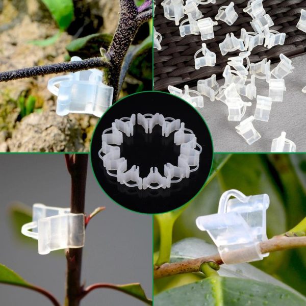 Grafting Clip Garden Plant 4 to 6mm Grafting Clip color white / black  - Plant Straightener Clip - Image 9
