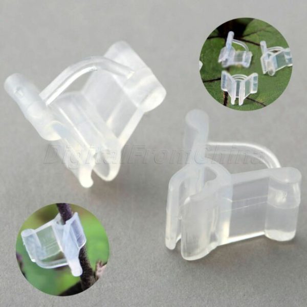 Grafting Clip Garden Plant 4 to 6mm Grafting Clip color white / black  - Plant Straightener Clip - Image 2