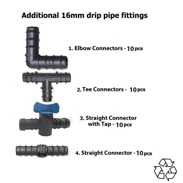 20mm TEE Connector online drip lateral T type joiner - Image 5