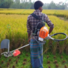 Heavy Duty Backpack Brush Cutter 2-Stroke 52cc Engine with TCT blade and Paddy guard - Image 2