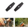 2 Teeth Black Heavy Duty Blade for Brush Cutter (Quantity-2 pcs) - Image 2