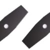 2 Teeth Black Heavy Duty Blade for Brush Cutter (Quantity-2 pcs)