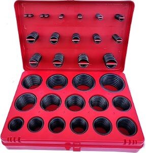 Premium Quality O Ring service Kit inches Size (382 pieces) Rubber Nitrile Metric O Rings Box    Box 30 Sizes