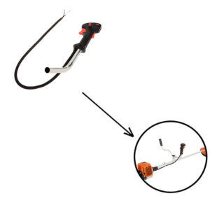 Right Switch Handle with The Pipe for 35CC 43CC 52CC Brush Cutter Spare Parts