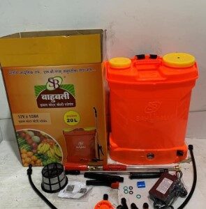 20L Double Motor Pump Battery Sprayer 12/12 with 4 nozzle set