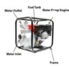 30P 6.5HP 196cc Heavy Duty Petrol Water Pump  with output flow of 1000 liters per minute - Image 3