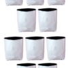 Poly Grow Bags 24x24x40 cm White Outside Black Inside - Image 4