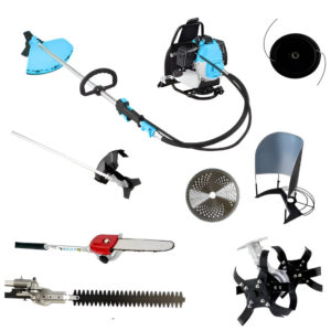 4 Stroke Backpack Brush Cutter with 6 in 1 Multi Accessories with 35cc Engine