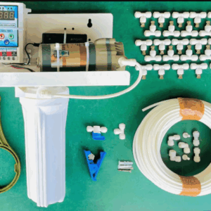 Siddhi 40 Single Nozzle Automatic Fogger Kit with 300 GPD Pump, Timer and Filter for Dairy Farms, Restaurants, Cafes and Outdoor Spaces Misting