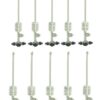 4 Way Fogger Assembly Unit with Check Valve for Garden, Greenhouses (Pack of 10)