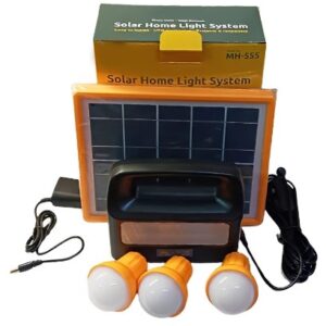 Solar Home Light System with 5.5 Ah Battery, 5 W Panel, 5 Lighting Options