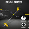 Kisankraft Petrol Operated 2 Stroke Brush cutter, KK-BC-555 - Image 2