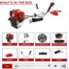 Mitsuyama DX-PCH-35SP, 4 Stroke 35 Side pack Brush Cutter With Accessories - Image 2