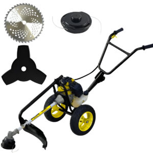 Kisankraft KK-BC2-52T, Petrol Operated 52cc Trolley Type Brush Cutter