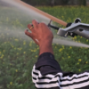 Siddhi plastic 1.5 inch rain gun with stand, riser pipe ,foot bottom and Pressure gauge - Image 3