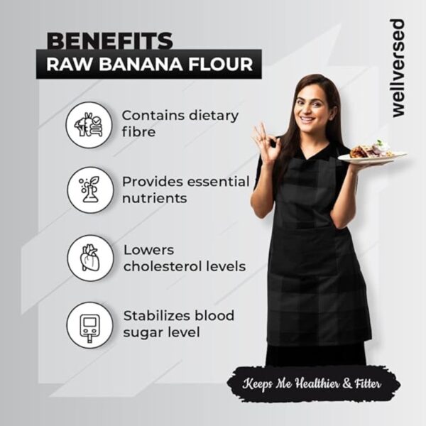 Siddhi Raw Banana Flour | Gluten-Free Atta | No Preservatives | Organic Food Products | Nutrition Rich & Starch | 500g (Pack of 2) - Image 5
