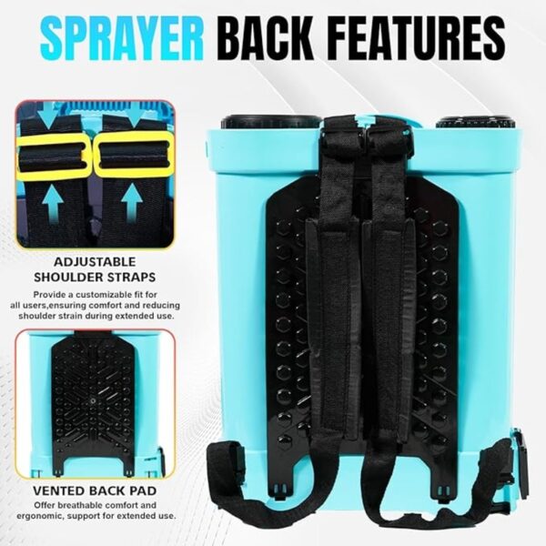 Neptune 20 L Agricultural Battery Operated Knapsack Sprayer CK-12, With 12V 8Ah Battery - Image 4