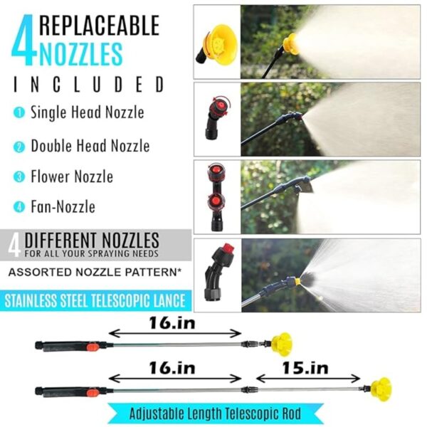 Neptune 20 L Agricultural Battery Operated Knapsack Sprayer CK-12, With 12V 8Ah Battery - Image 3