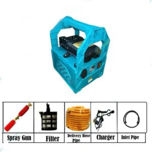 Heavy Duty 250 PSI Double Motor Portable Battery Sprayer 12V 14Ah Battery 50 Meter Hose Pipe