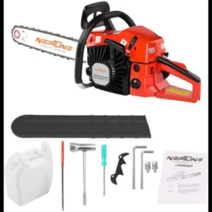 NEPTUNE SIMPLIFY FARMING CS-62, 62-cc Chainsaw Machine with 22 inch Guide Bar for Cutting/Logging Woods, Felling Trees