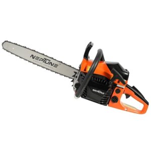 NEPTUNE SIMPLIFY FARMING CS-58, 58-cc Chainsaw Machine with 22 inch Guide Bar for Cutting/Logging Woods, Felling Trees