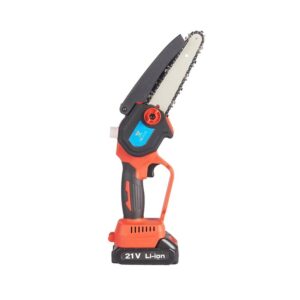 Siddhi Agritech Mini Cordless Chainsaw Dual Battery (21V x 2) With 6 inch Guide Bar | Comes with Free Accessories