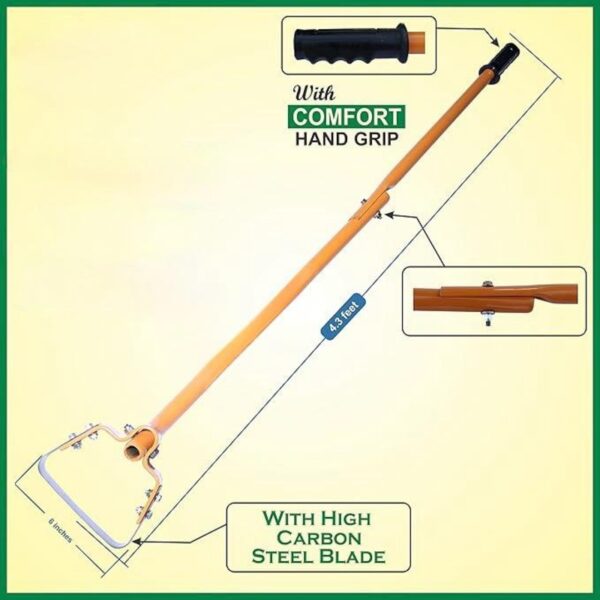 Siddhi GHH-1.6 + Blade 6 Gardening Hoes/Manual Weeder/Hand Weeder | Free Ring Weeder | - Image 2