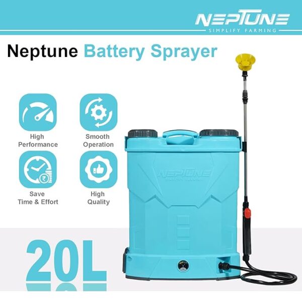 Neptune DK-21, 20L Manual And Battery Sprayer Of 12V 8Ah Battery For Gardening & Farming - Image 2