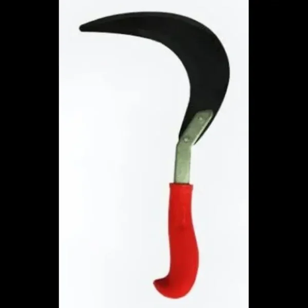 Siddhi Agritech Single Edge Sickle of 7 inch Carbon Steel Blade with Virgin Nylon Handle (Pack of 2)