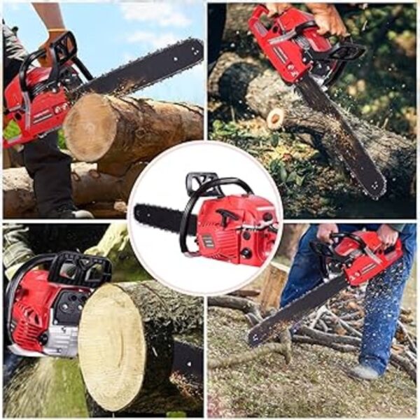 Siddhi Economy 58 cc Petrol Chainsaw | Wood Cutter with 22 inch Guide Bar and Free Accessories - Image 3