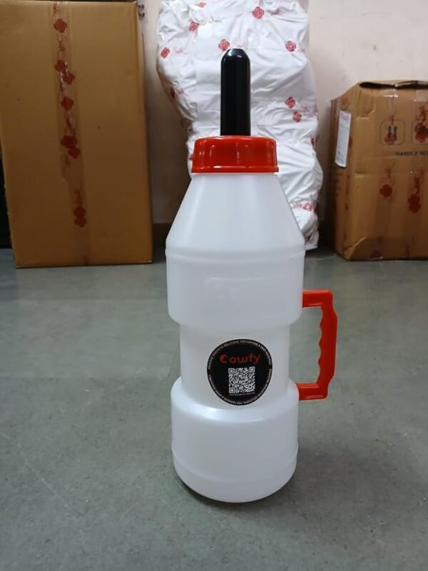 Swastik Agro Cow Calf Feeding Bottle with Nipple 2.5 LTR | Durable Plastic |  Easy to Fill and Clean | - Image 4