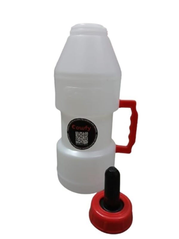 Swastik Agro Cow Calf Feeding Bottle with Nipple 2.5 LTR | Durable Plastic |  Easy to Fill and Clean | - Image 2