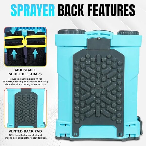 Neptune 20L Double Pump Knapsack Battery Sprayer CK/VN-13 Plus, with 12V 12Ah Battery - Image 2