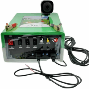 Siddhi 12 KV Solar Zatka Machine for 100 Bigha with Siren, Cables and Battery Connector