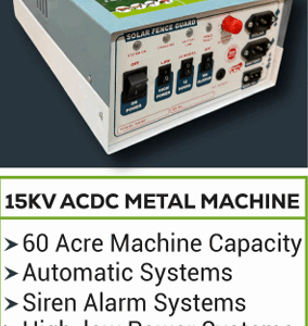 Siddhi 15 KV Metal Body AC / DC Zatka Machine for 60 Acres Area
