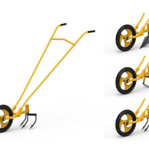 Hectare 3 -in-1 Wheel Hoe with Blade Weeder, Cultivator and Furrow Maker and Multi Functional Tool