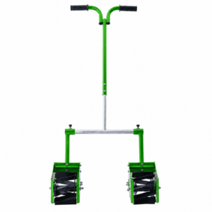 Siddhi Double Row 6 Inch Manual Roller Weeder with Adjustable Handle