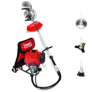 Balwaan Krishi BX-50B Back Pack 4 Stroke 50cc 2 HP Brush Cutter Machine with attachments and 12 Months Warranty