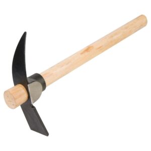 Siddhi High Tempered Iron Pickaxe / Kudaal with Wooden Handle for Agricultural Purposes