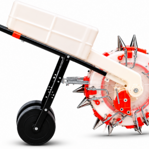 Neptune 2 in 1 12L Fertilizer Spreader Manual Push Type Double Barrel Seeder for Farming With Adjustable Teeth