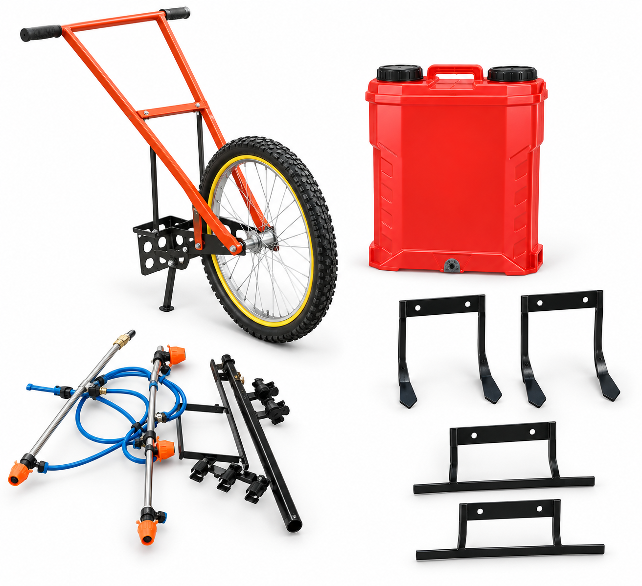 Heavy Duty Cycle Weeder with 20L Sprayer, Blades and Accessories